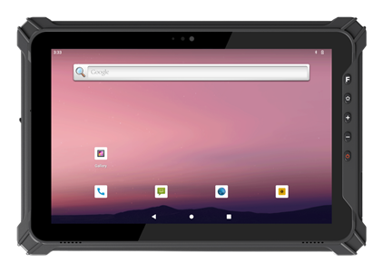 Tablet with display on